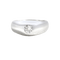 Bague 54 Jonc anglais - Bague en or gris et diamant 58 Facettes OC-61000392