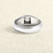 Bague 54 Bague jonc anglais en or gris et diamant 58 Facettes OC-61000392
