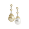 Boucles d'oreilles Buccellati - Boucles d'oreilles en or jaune, or blanc, perles et diamant 58 Facettes OC-66300086