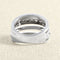 Bague 52 Bague Structure en or blanc et diamants taille baguette 58 Facettes 61E00432