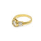 Bague 53 Solitaire accompagné - Bague en or jaune et diamants 58 Facettes 260067R