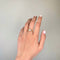 Bague 53 Solitaire accompagné - Bague en or jaune et diamants 58 Facettes 260067R