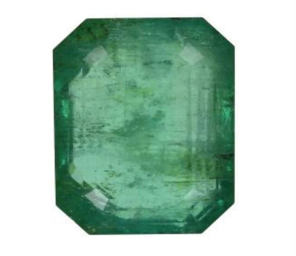 Gemstone Émeraude colombienne - Pierre taille octogonale 58 Facettes ME-EM-1