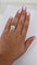 Bague Bague en or blanc 18 carats avec fleur solitaire en diamant 58 Facettes P756
