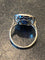 Bague 48 Bague ancienne en or 750 et platine, saphir Verneuil et diamants 58 Facettes LP226