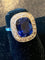 Bague 48 Bague ancienne en or 750 et platine, saphir Verneuil et diamants 58 Facettes LP226