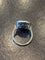 Bague 48 Bague ancienne en or 750 et platine, saphir Verneuil et diamants 58 Facettes LP226