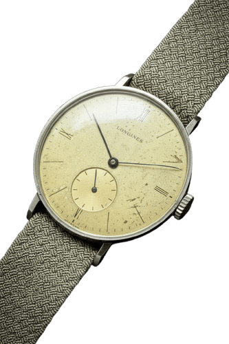 Montre Longines - Montre années 1930 en acier à remontage manuel 58 Facettes