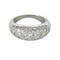 Bague 50.5 Bague jonc en or blanc 18K sertie de diamants (env. 2 ct) 58 Facettes EVR2882