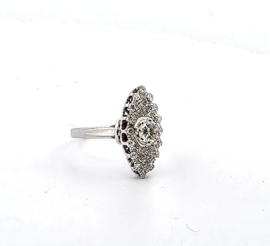 Bague 58 Bague en or blanc 18 kt avec diamants 58 Facettes 1831 G 161 25