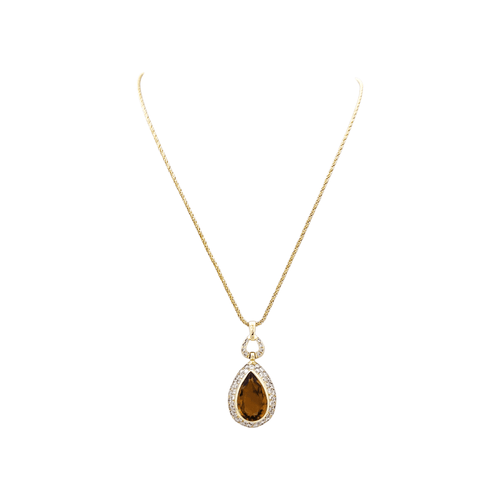Collier Collier H.Stern, or jaune, citrine et diamants. 58 Facettes 35400
