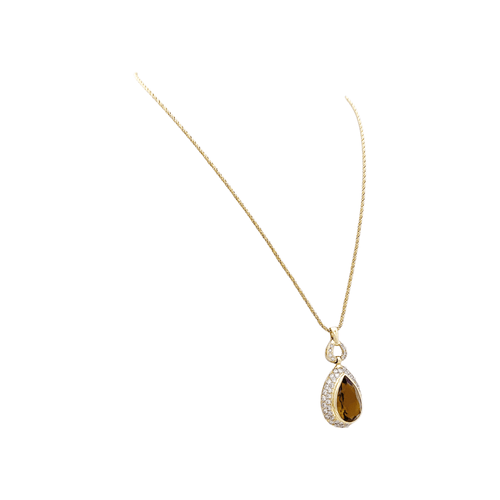 Collier Collier H.Stern, or jaune, citrine et diamants. 58 Facettes 35400