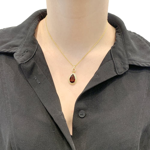 Collier Collier H.Stern, or jaune, citrine et diamants. 58 Facettes 35400