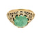Bague 48 Bague jarretière en or jaune 18K avec émeraude 2,04 ct et diamants 58 Facettes BIA1305