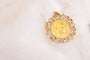 Pendentif Pendentif Napoléon en or jaune 900 et entourage en or jaune 750 58 Facettes MT250671