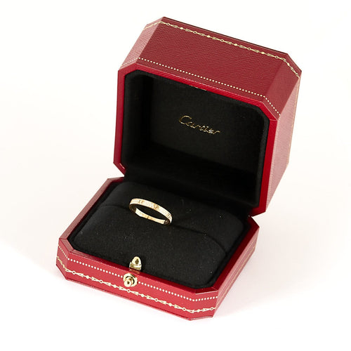 Bague 55 Cartier Love - Bague en or rose 18K pavée de diamants 58 Facettes 58FC40