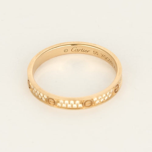 Bague 55 Cartier Love - Bague en or rose 18K pavée de diamants 58 Facettes 58FC40