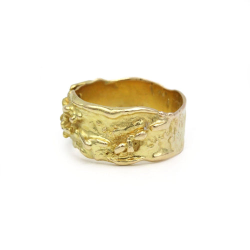 Bague 61 Roland Schad - Bague bandeau en or jaune 750‰ et diamants 58 Facettes 260070R