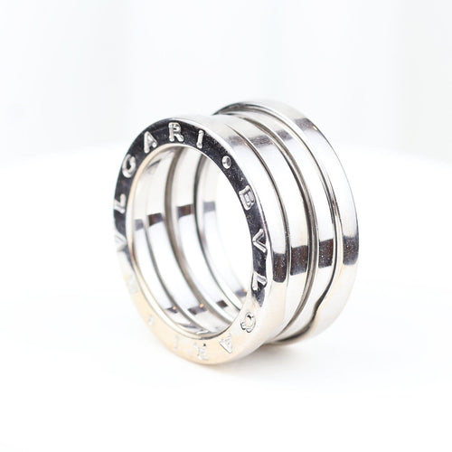 Bague 47 Bvlgari B.Zero1 - Bague en or blanc 18K 58 Facettes 138314B