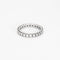 Bague 53 Alliance Américaine or blanc et diamants 1,5 cts 58 Facettes GU184
