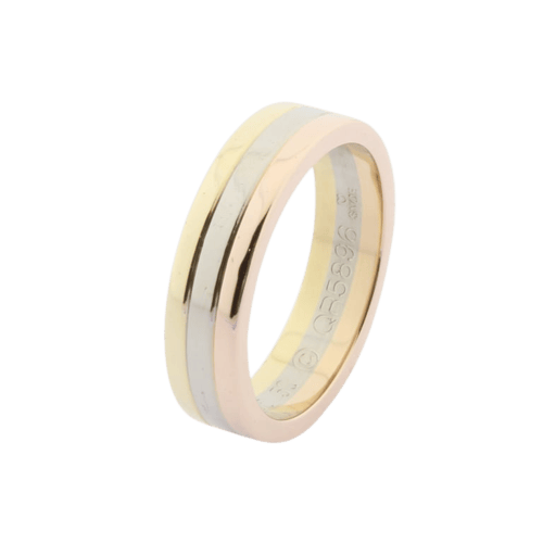 Bague 50 Cartier Trinity - Bague trois ors en or 18K 58 Facettes SN1