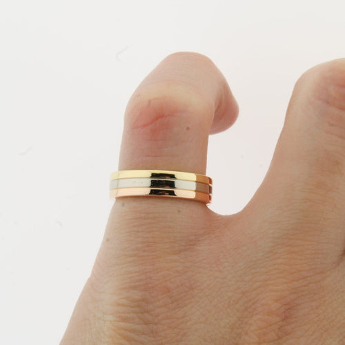 Bague 50 Cartier Trinity - Bague trois ors en or 18K 58 Facettes SN1