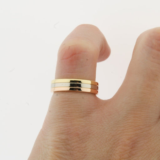 Bague 50 Cartier Trinity - Bague trois ors en or 18K 58 Facettes SN1