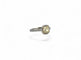 Bague 52 Solitaire - Bague diamant jaune fancy en or blanc 18 carats 58 Facettes SKU