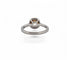 Bague 52 Solitaire - Bague diamant jaune fancy en or blanc 18 carats 58 Facettes SKU