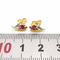 Boucles d'oreilles Boucles d'oreilles en or jaune 18 carats et rubis 58 Facettes Boucles d'oreilles en or 18 carats et rubis