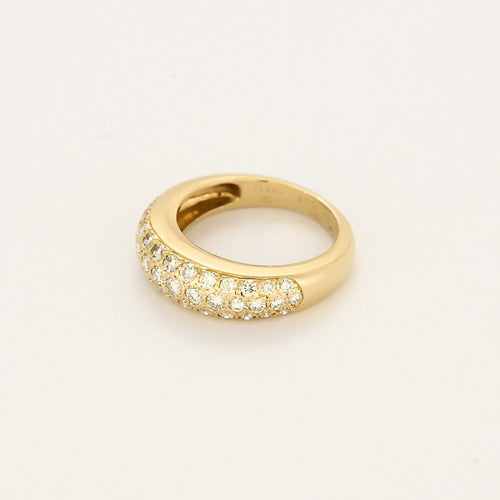 Bague 52 Cartier Étincelle - Bague jonc en or jaune et diamants 58 Facettes B250709