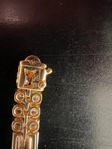 Bracelet Boucheron - Bracelet rivière de diamants en or jaune 750/1000 58 Facettes