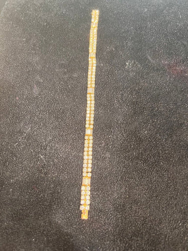 Bracelet Boucheron - Bracelet rivière de diamants en or jaune 750/1000 58 Facettes