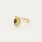 Bague 54 Bague marguerite en or jaune 18K grenat et diamants 58 Facettes PAL32243