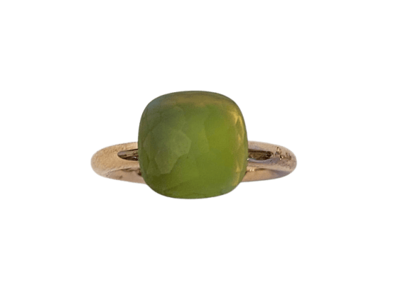 Bague 53 Nudo Classic - Bague en or rose et blanc, quartz et chrysoprase 58 Facettes AZ-FONT-PAA1100O6000SQLCP