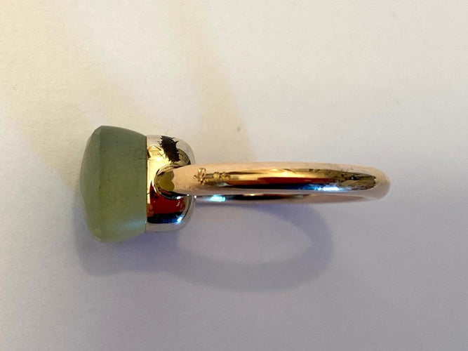 Bague 53 Nudo Classic - Bague en or rose et blanc, quartz et chrysoprase 58 Facettes AZ-FONT-PAA1100O6000SQLCP