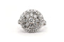 Bague 54 Bague années 50 en or blanc 18 carats et diamants taille brillant 58 Facettes 23501