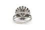 Bague 54 Bague années 50 en or blanc 18 carats et diamants taille brillant 58 Facettes 23501