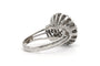 Bague 54 Bague années 50 en or blanc 18 carats et diamants taille brillant 58 Facettes 23501