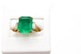 Bague 53 Bague en or jaune 750 avec émeraude 4,47 ct 58 Facettes 240204