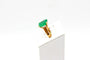 Bague 53 Bague en or jaune 750 avec émeraude 4,47 ct 58 Facettes 240204