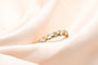 Bague 51 Bague demi-alliance en or jaune avec 7 diamants baguette 0,60 ct 58 Facettes 240240