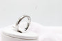 Bague 55 Bague demi-alliance en or blanc 750 sertie de diamants princesse 0,70 ct 58 Facettes 240269