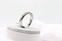 Bague 55 Bague demi-alliance en or blanc 750 sertie de diamants princesse 0,70 ct 58 Facettes 240269