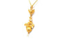 Pendentif Pendentif Napoléon III en or jaune 18 carats serti de perles 58 Facettes 23541