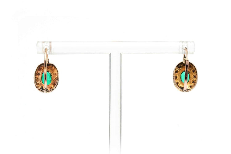 Boucles d'oreilles Napoléon III - Boucles d'oreilles en or jaune, perles et cristal 58 Facettes 23543
