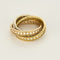 Bague 51 CARTIER - Superbe et Rare Bague « Trinity » trois ors 58 Facettes B250618