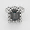 Bague 50.5 Bague vintage en or blanc, saphir et diamants 58 Facettes B260062