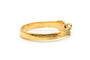 Bague 56 Bague contemporaine en or jaune 18 carats et diamants 58 Facettes 23544