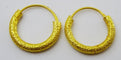 22 karat , Hoops , textured 4.JPG